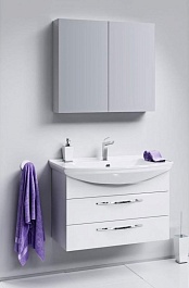 Aqwella Тумба с раковиной Аллегро 85 подвесная – фотография-2