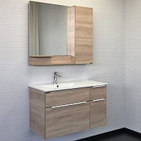 Comforty Мебель для ванной Варна 90 подвесная дуб сонома