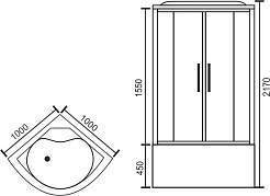 Royal Bath Душевая кабина RB 100NRW-C-CH – фотография-6