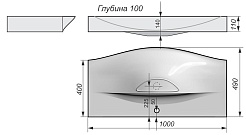 Velvex Тумба с раковиной Line 100 – фотография-11