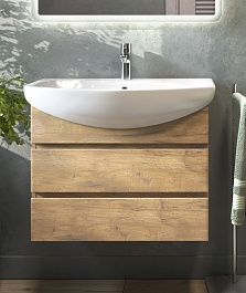 Vigo Мебель для ванной Wing 600-0-2 подвесная дуб золотой – фотография-4