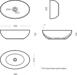 Onika Мебель для ванной Легран 60 подвесная дуб галифакс – фотография-22