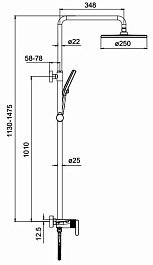 Gappo Смеситель для вынны G99-39 G2499-39 оружейная сталь – фотография-3