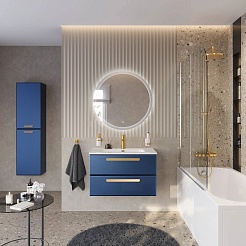 BelBagno Мебель для ванной Eco Cer-N 80 CZR-8095-80 sapfiro ручки сатиновое золото – фотография-2