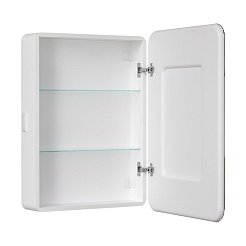 Equil Зеркальный шкаф Soldi 60 R белый софт – фотография-3