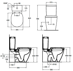Ideal Standard Унитаз-компакт Connect E781801 с функцией биде – фотография-4