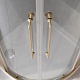 Cezares Душевой уголок Relax 304 RELAX-304-R-2-100-C-BORO 100x100 профиль брашированное золото стекло прозрачное – фотография-12