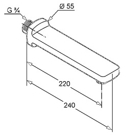 Kludi Излив "Q-BEO 5050405" – фотография-2