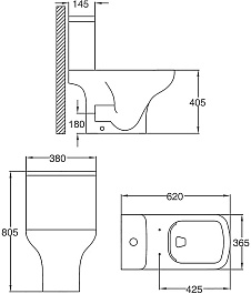 Azario Унитаз-компакт Alba AZ-8323 безободковый с бачком с сиденьем микролифт белый – фотография-16