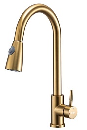 Frap Смеситель для кухни H991 F60991-3 золотой сатин – фотография-1