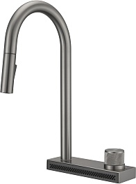 Milacio Смеситель для кухни Ultra MCU.556.GM вороненая сталь – фотография-2