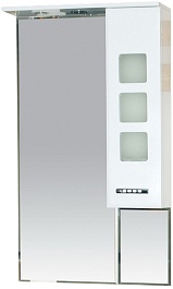 Misty Зеркальный шкаф Квадро 60 белый R – фотография-1