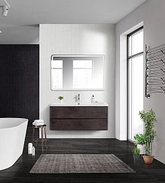 BelBagno Мебель для ванной Albano 120 подвесная Rovere Nature Grigio – фотография-2