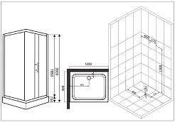 Esbano Душевой уголок ESD-8021 – фотография-15