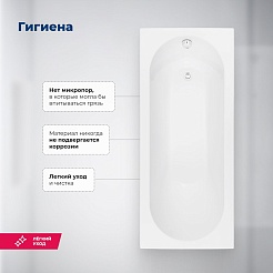 Aquanet Акриловая ванна Nexus 170x70 с каркасом – фотография-19