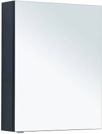 Aquanet Зеркальный шкаф Алвита New 70 антрацит матовый – фотография-1