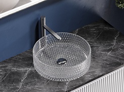 Ceramicanova Мебельная раковина Cristal 36 CN6062 прозрачная – фотография-7