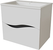 Mixline Тумба под раковину Лайф 60 подвесная белая