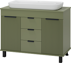 Brevita Мебель для ванной Enfida 100 зеленая – фотография-5