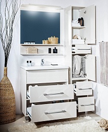 Бриклаер Тумба с раковиной Чили 70 светлая лиственница – фотография-8