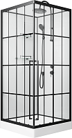 Niagara Душевая кабина Standart 100x100 R черная