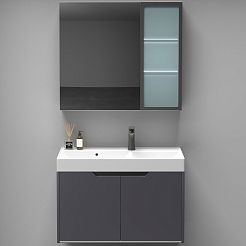 Ceruttispa Мебель для ванной Maiella 60 подвесная серая – фотография-1