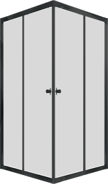 Triton Душевой уголок Вента Блэк 90/90 Щ0000054466 – фотография-1