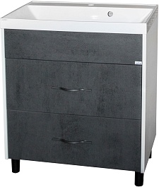 Mixline Тумба под раковину Сура 70 белая/графит – фотография-2