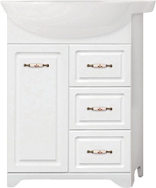 Style Line Тумба с раковиной Олеандр-2 65 белая – фотография-1