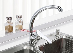 Frap Смеситель для кухни H01 F4101 хром – фотография-2