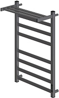 Point Полотенцесушитель электрический Меркурий П7 500x800 PN83858PGR с полкой графит