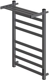 Point Полотенцесушитель электрический Меркурий П7 500x800 PN83858PGR с полкой графит – фотография-1