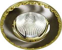 Feron Встраиваемый светильник 125Т-MR16 Titan-Gold – фотография-1