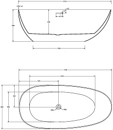 ABBER Акриловая ванна AB9211B 170x80 – фотография-7