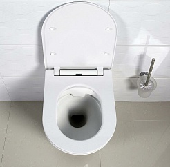 BelBagno Чаша унитаза безободкового Flay-R BB053CHR без сиденья – фотография-5