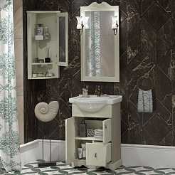 Opadiris Тумба с раковиной Клио 50 слоновая кость – фотография-3