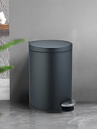 WeltWasser Ведро для мусора WW Lora BL 20L черное матовое – фотография-2