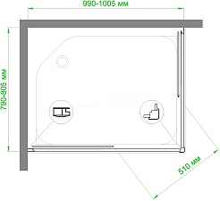 Royal Bath Душевой уголок 100/80 HPD RB 8100 HPD-C – фотография-6