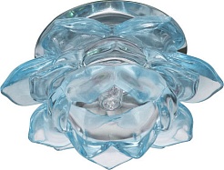 Feron Встраиваемый светильник CD3000 JCD9 зеленый, хром – фотография-1