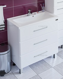 СанТа Тумба с раковиной Омега 80 напольная – фотография-2