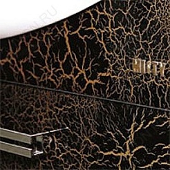 Misty Мебель для ванной Джулия 105 черная краколет – фотография-4