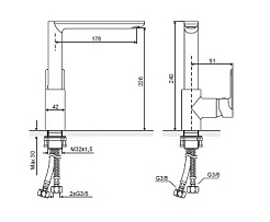Excellent Смеситель для кухни GLAD ARAC.1160CR хром  – фотография-2