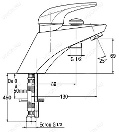 Jacob Delafon Смеситель Tao E71406-CP – фотография-2