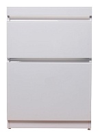 Style Line Тумба для умывальника Даймонд 120 glass, Люкс белая, PLUS