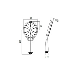Iddis Душевая лейка 0101F00I18 – фотография-2