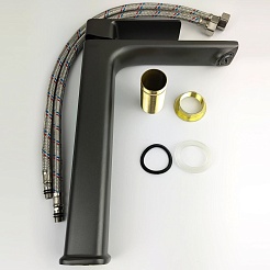 Teymi Смеситель для раковины чаши Lori T10261 графит матовый – фотография-8