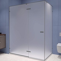 RGW Душевой уголок Stilvoll SV-040Gr 120x100 профиль серый стекло матовое сатинат