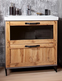 Бриклаер Тумба с раковиной Лофт 80 – фотография-1