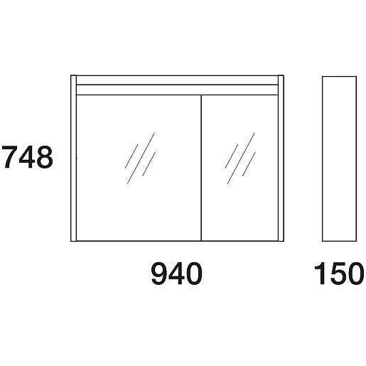  Мебель для ванной комнаты Карино 100 – картинка-7