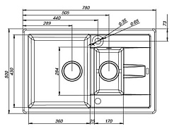 Iddis Мойка гранитная Vane G V17G785i87 серый – фотография-2